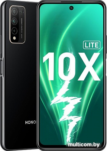 Смартфон HONOR 10X Lite DNN-LX9 4GB/128GB (полночный черный)