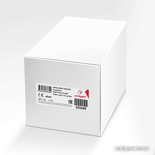 Контроллер RGB Arlight Intelligent KNX-710-0-10-DIN (230V, 4x0/1-10, 4x16A) 025680