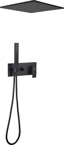 Душевая система Abber Daheim AF8221B (черный матовый)