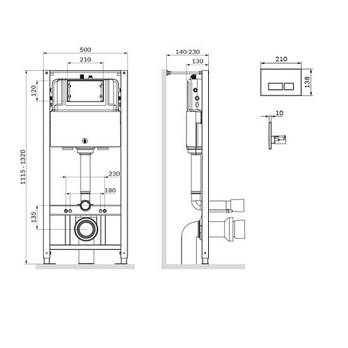 Инсталляция для унитаза AM.PM Pro I012704.7051