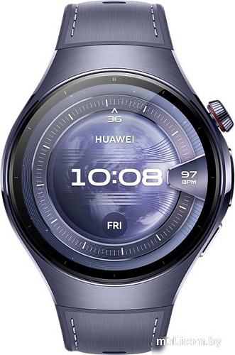 Умные часы Huawei Watch 5 46 мм (фиолетовый, с фиолетовым силиконовым ремешком, международная версия)