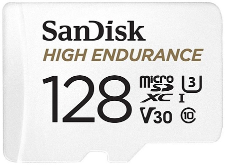 Карта памяти SanDisk High Endurance microSDXC SDSQQNR-128G-GN6IA 128GB (с адаптером)