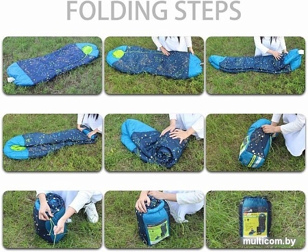 Спальный мешок AceCamp 3979 (фиолетовый/кокон)