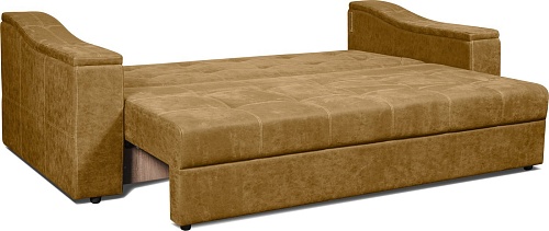 Диван Анмикс Бергамо-3 (велюр желто/золот.)