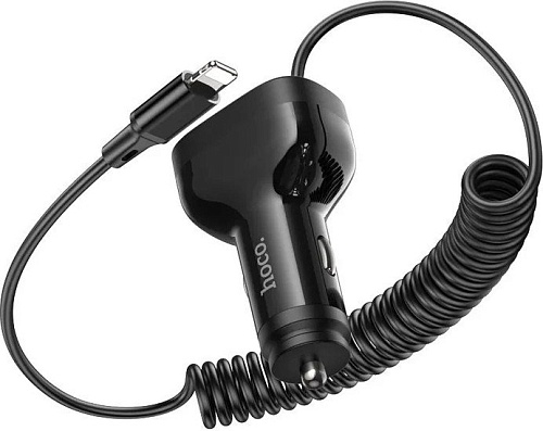 Автомобильное зарядное Hoco NZ11A Lightning