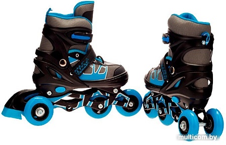 Роликовые коньки Favorit 8803-M-BL (р. 34-37)