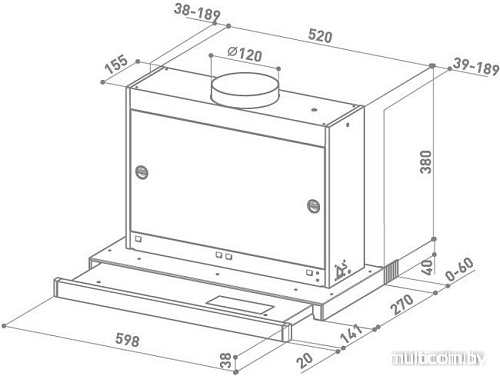 Кухонная вытяжка Faber Omnia GR/X A60