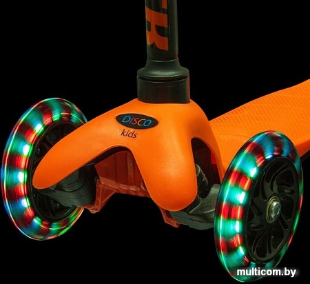 Самокат Novatrack Disco-kids 120H.DISCOKIDS.BOR7 (черный/оранжевый)