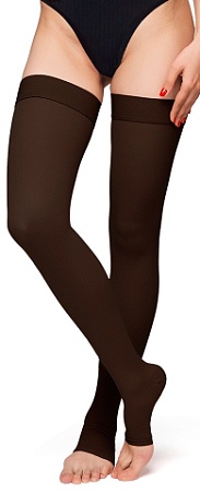 Чулки компрессионные Польза 4001 выше колена 1 кл.к. (р.4 (L), рост2, черный)