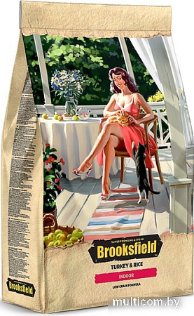 Сухой корм для кошек Brooksfield Indoor индейка/рис 400 г