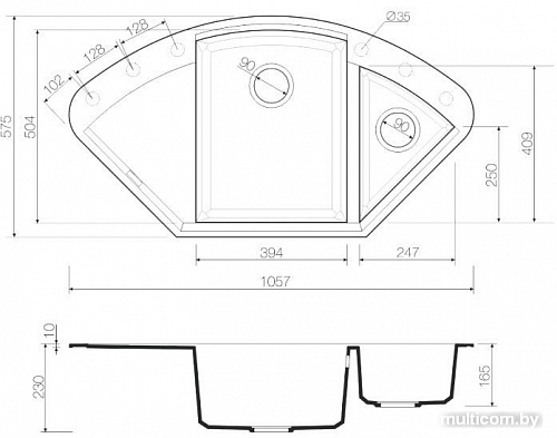 Кухонная мойка Omoikiri Sakaime 105C-CH [4993240]