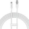 Кабель Baseus Explorer Series Fast Charging with Smart Temperature Control USB Type-C USB Type-C (2 м, белый)