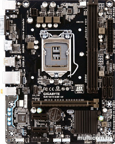 Материнская плата Gigabyte GA-H110M-H (rev. 1.0)
