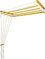 Сушилка для белья Comfort Alumin Потолочная Алюминиевая Gold Premium 5 прутьев 1.4 м (золото)