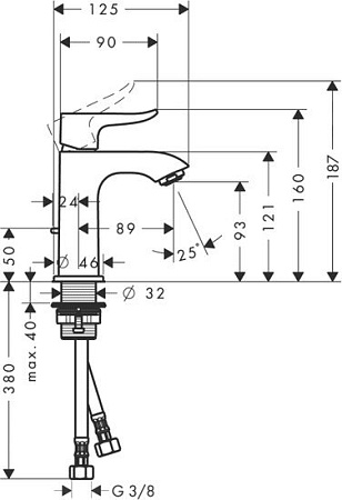 Смеситель Hansgrohe Metris 31088000