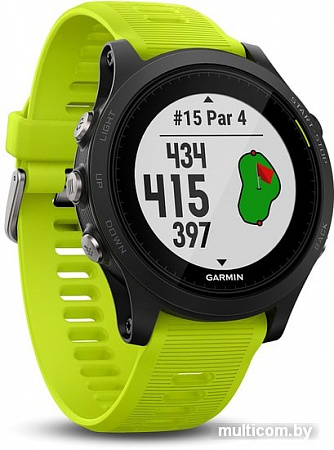 Умные часы Garmin Forerunner 935 HRM-Tri (черный/зеленый)