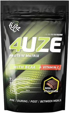 Протеин Pureprotein Fuze 4uze + BCAA (750г, молочный шоколад)