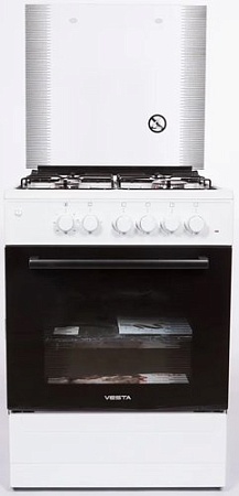 Кухонная плита VESTA Valencia VGE 10-E (белый)