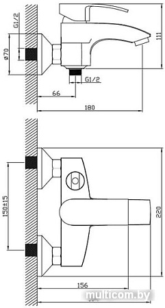 Смеситель Diadonna D80-330103