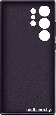 Чехол для телефона Samsung Vegan Leather Case S24 Ultra (темно-фиолетовый)