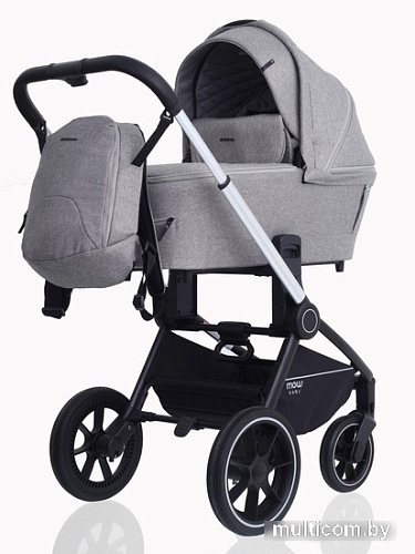 Универсальная коляска Rant MOWbaby Zoom PU (2 в 1, silver beige)