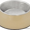 Миска Duvo Plus Feeding Bowl + Socket Glossy Uno 450 мл (бежевый)