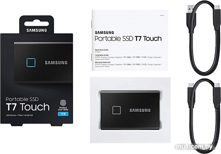 Внешний накопитель Samsung T7 Touch 1TB (черный)