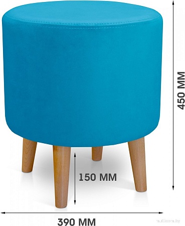 Пуфик Mio Tesoro Ронд (Amo 22/натуральное дерево)