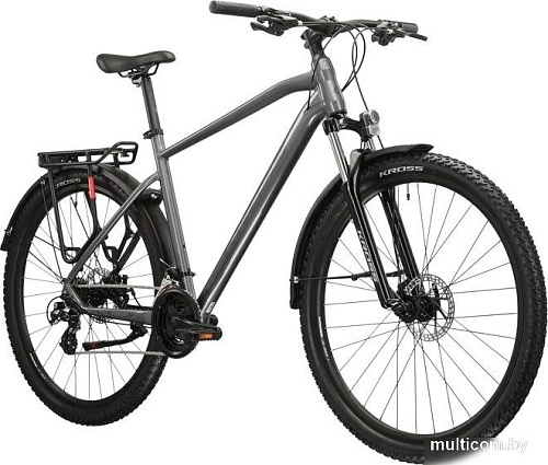 Велосипед Kross Hexagon 2.0 EQ 29 XL/20&quot; 2024 (разобранный, серый/графит)