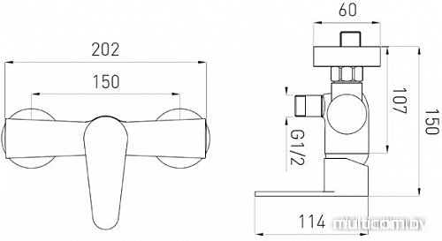 Смеситель Ferro Algeo BAG7