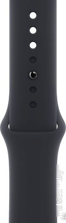 Умные часы Apple Watch Series 9 45 мм (алюминиевый корпус, полуночный/полуночный, спортивный силиконовый ремешок S/M)