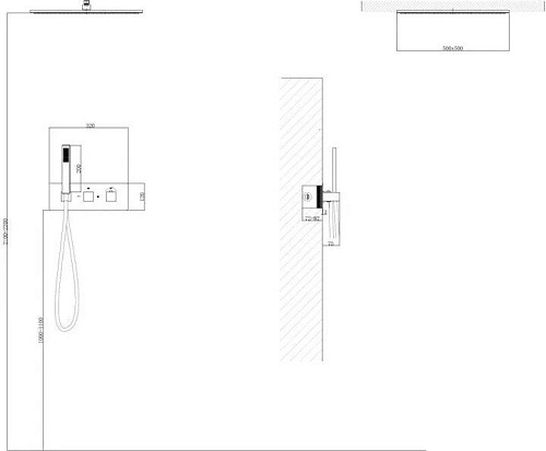 Душевая система Abber Daheim AF8255G (золото матовое)
