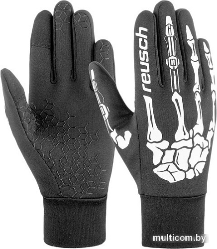 Перчатки Reusch Ashton Touch-Tec Junior 6165168-9023 (р. 6.5, black/white x-ray)