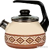 Чайник со свистком СтальЭмаль Шоколад 4с209я
