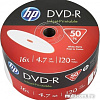 DVD-R диск HP 4.7Gb 16x HP Printable, полная заливка, 50 шт. в пленке 69302