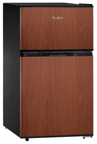 Холодильник с морозильником Tesler RCT-100 Wood
