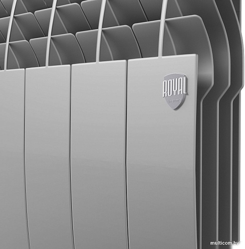 Биметаллический радиатор Royal Thermo BiLiner 350 Silver Satin VR (8 секций)