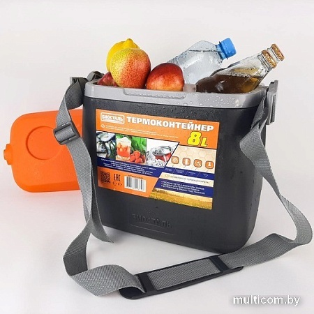 Термобокс BIOSTAL CB-8G-P 8л (черный/оранжевый)