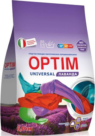Стиральный порошок OPTIM Universal Лаванда 6 кг