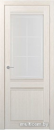 Межкомнатная дверь Юркас Stark ST22 ДО 60x200 (бьянко, стекло мателюкс матовое квадро)