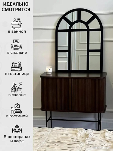 Зеркало eMZe 60x80 UV.ARC.WIND.60.80.CHE (черный с УФ-окантовкой)
