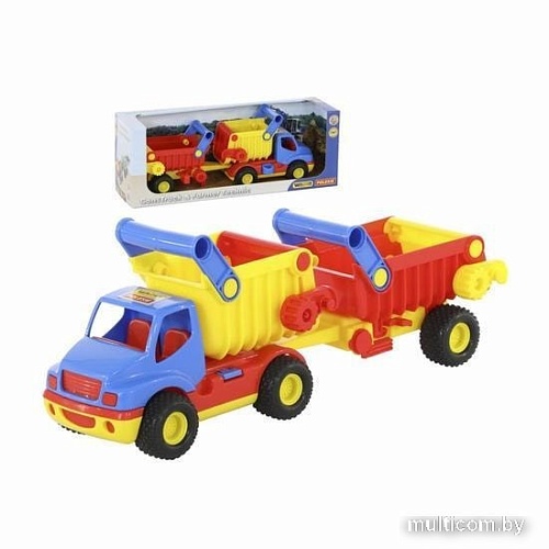 Полесье КонсТрак автомобиль-самосвал с полуприцепом 37718