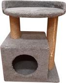 Комплекс Bast С овальной полкой 55к (джут, серый)