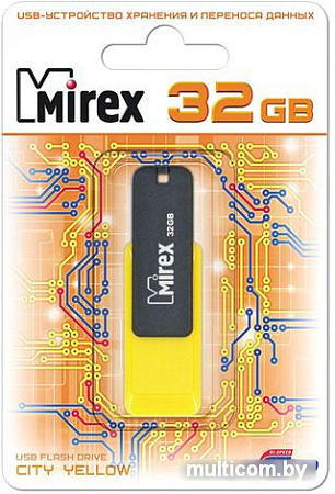 USB Flash Mirex Color Blade City 32GB (желтый) [13600-FMUCYL32]