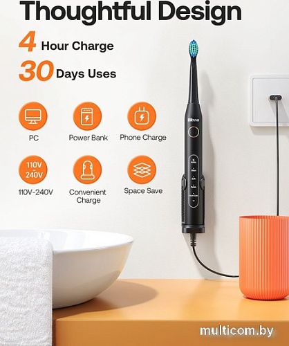 Электрическая зубная щетка Bitvae D2 (черный)