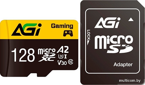 Карта памяти AGI TF138 Supreme microSDXC 128GB AGI128GGSTF138 (с адаптером)