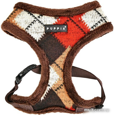 Шлейка Puppia Jolly PATD-HA1765-BR-S (коричневый)