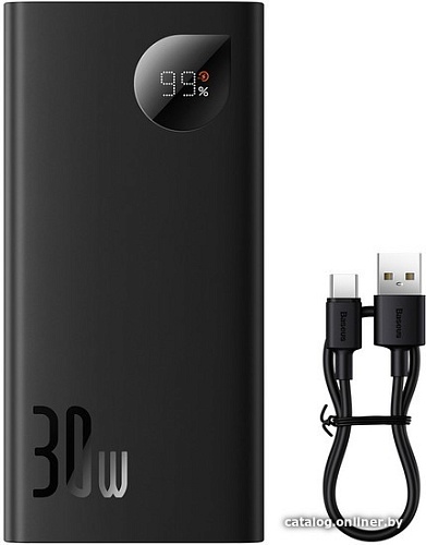 Внешний аккумулятор Baseus Adaman2 Digital Display Fast Charge Power Bank 10000mAh 30W (черный)