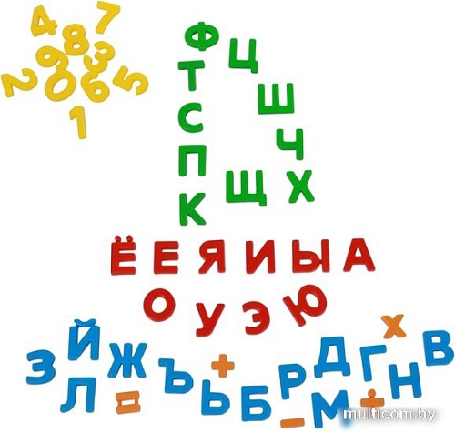 Алфавит Полесье Первые уроки (33 буквы+10 цифр+5 математических знаков)