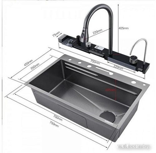 Кухонная мойка Wisent WG-37545BDF